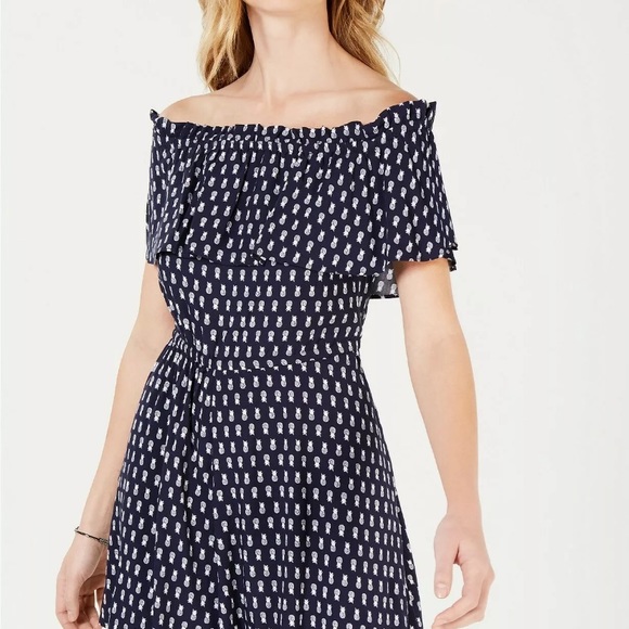 Maison Jules Womens Shoulder Romper Size M - Picture 2 of 8